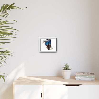 Illinois City of Broad Shoulders Matte Canvas Framed Wall Art