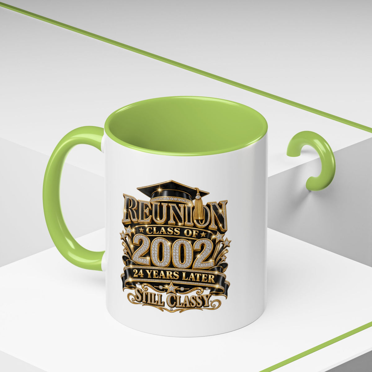 Class of 2002 Reunion Coffee Mug — "Still Classy" Accent Mug (11/15oz)