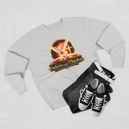 Wisdom & Theology Sweatshirt — Dove, Bible & Cross Christian Crewneck