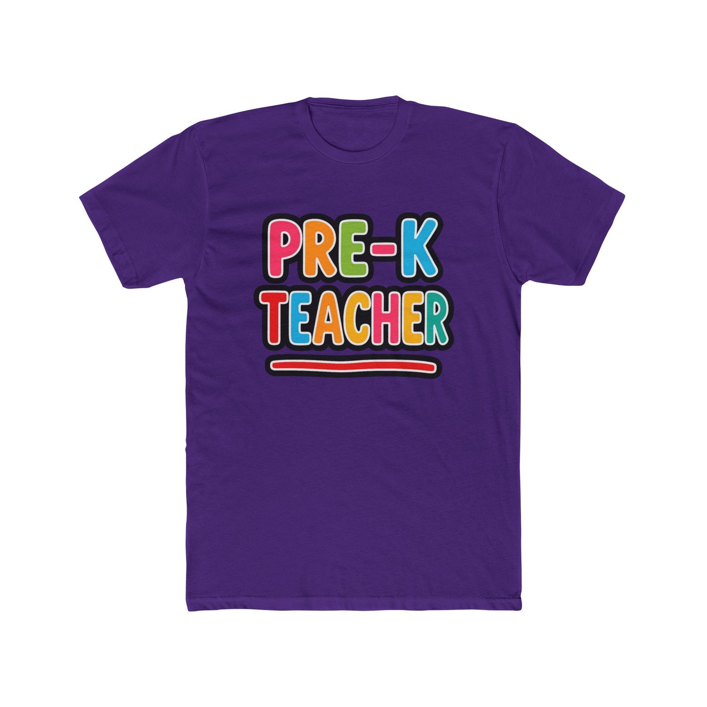 Pre-K Teacher T-Shirt — Colorful Retro Kids Classroom Tee
