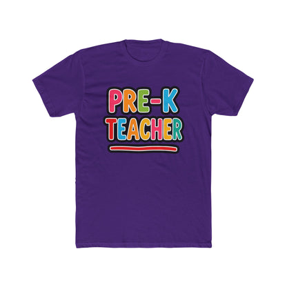 Pre-K Teacher T-Shirt — Colorful Retro Kids Classroom Tee