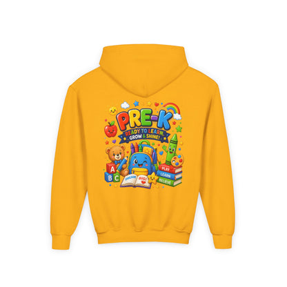 Pre-K Ready to Learn Youth Hoodie – Cute Back-to-School Preschool Sweatshirt