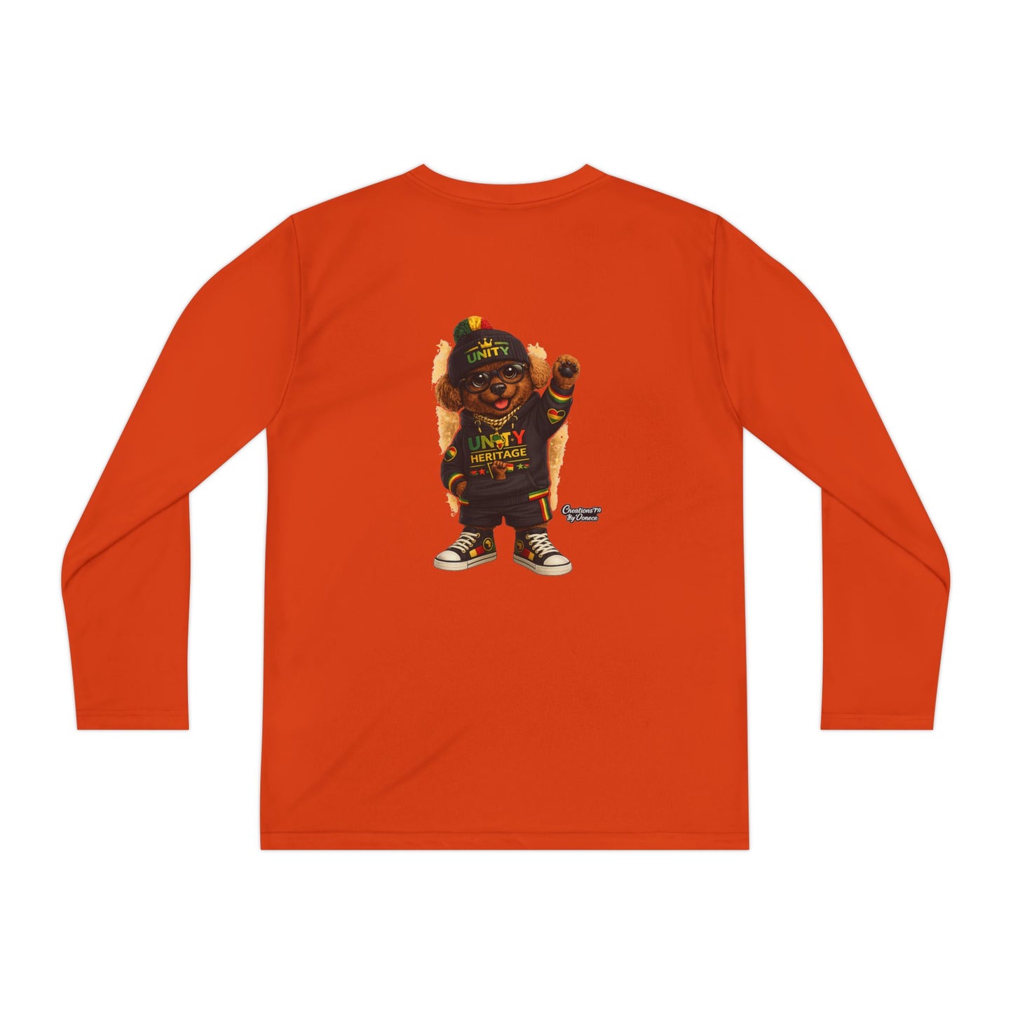 T-Shirt — Kids Rasta Teddy Graphic Long Sleeve