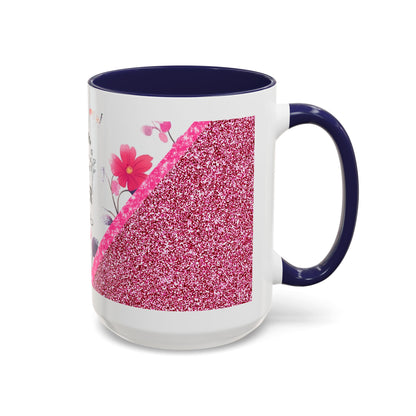 Mom Forever Coffee Mug — "Where Love Always Shines and Truly Never Ends" Floral Accent
