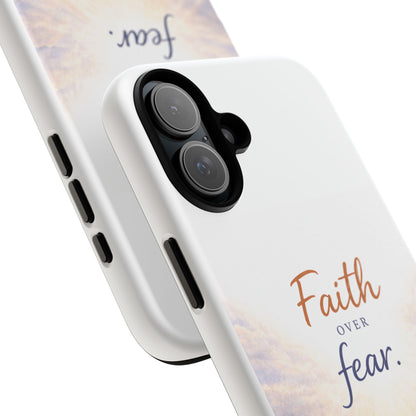 Faith Over Fear Phone Case — Inspirational Christian iPhone Cover