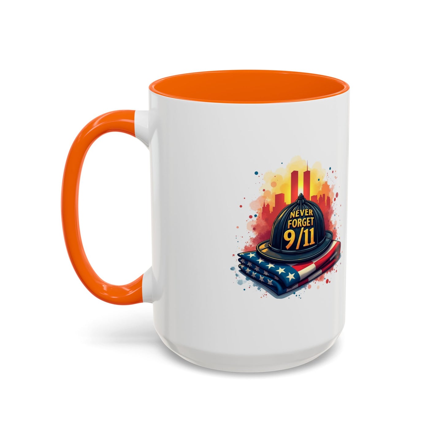 Never Forget 9/11 Memorial Accent Coffee Mug