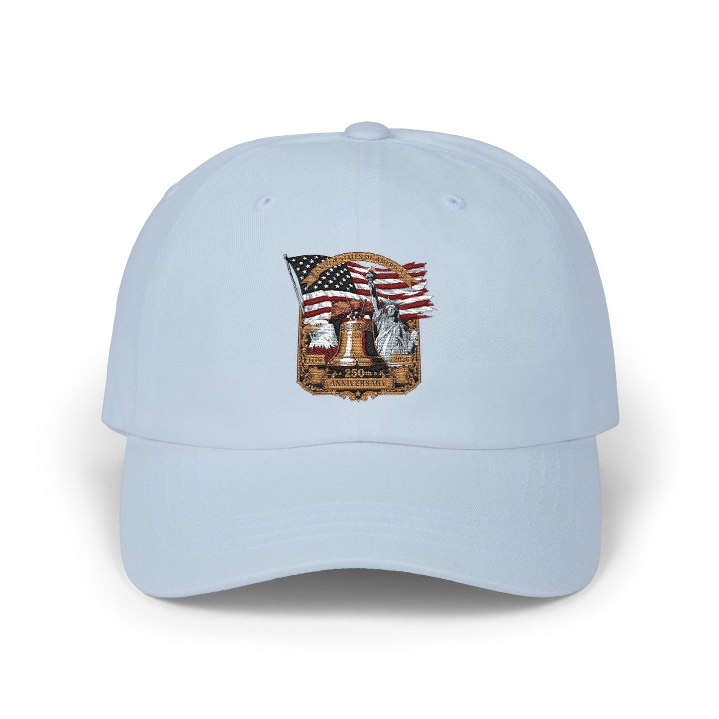 Liberty Bell Dad Cap — American Flag Embroidered Baseball Hat