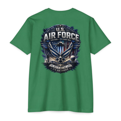 U.S. Air Force Graphic T-Shirt — Military Emblem Tee ("The Sky Is Not The Limit")