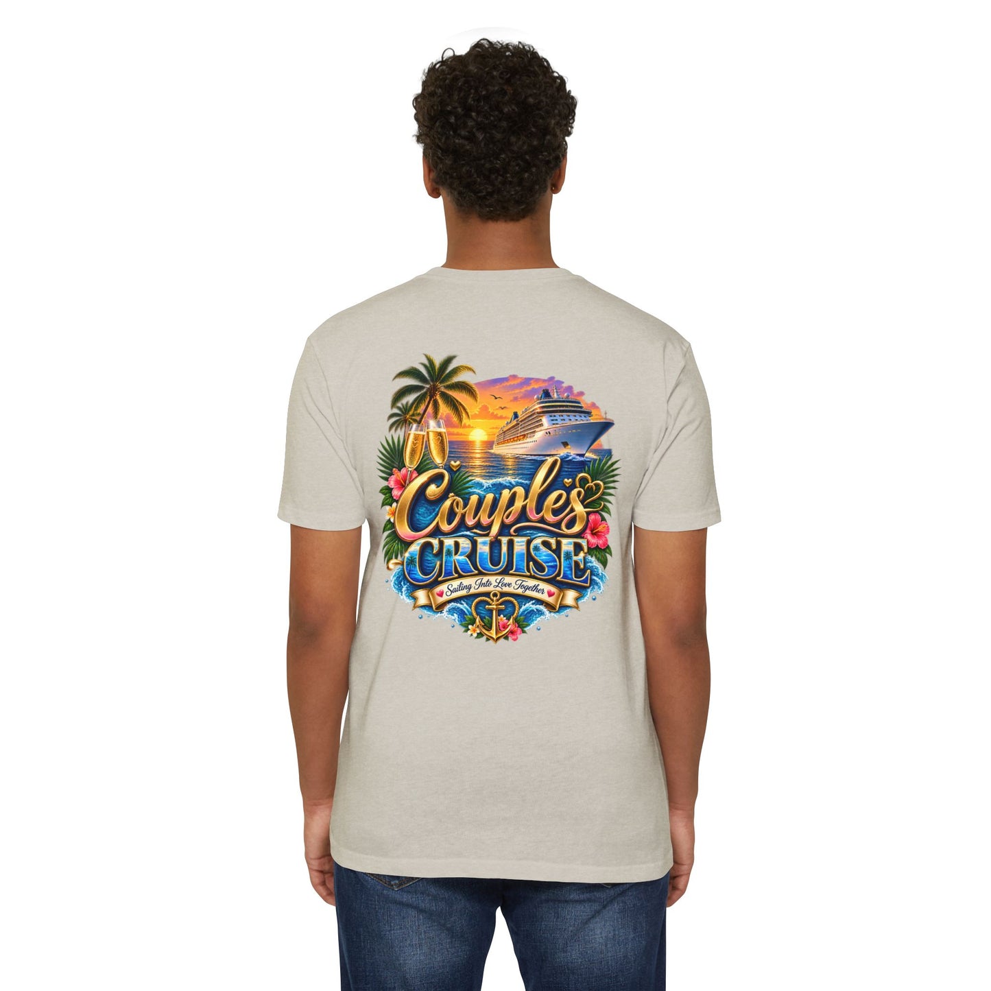 Couples Cruise T-Shirt — Tropical Cruise Vacation Graphic Tee
