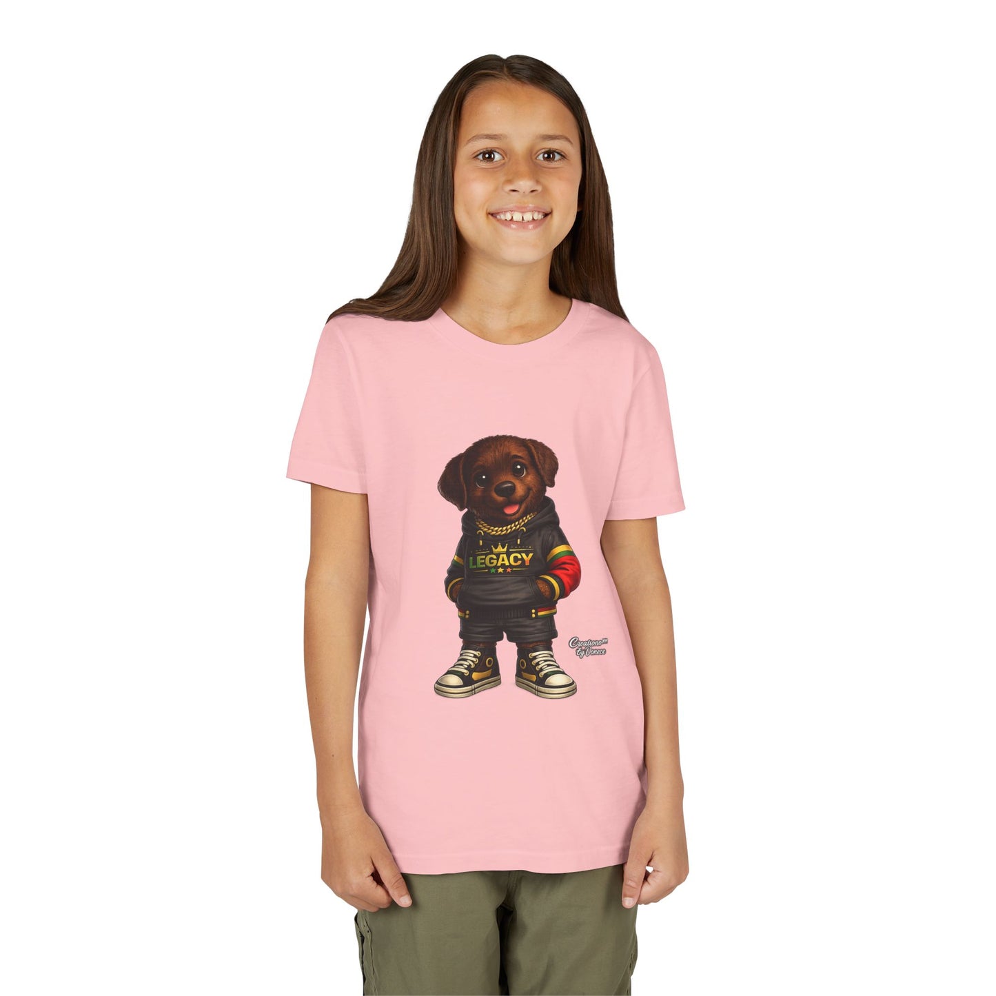 Youth Dog Tee — 'Legacy' Streetwear Puppy Graphic Shirt