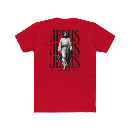 Jesus Typography Graphic Tee — "The Way The Truth The Life" Christian T‑Shirt