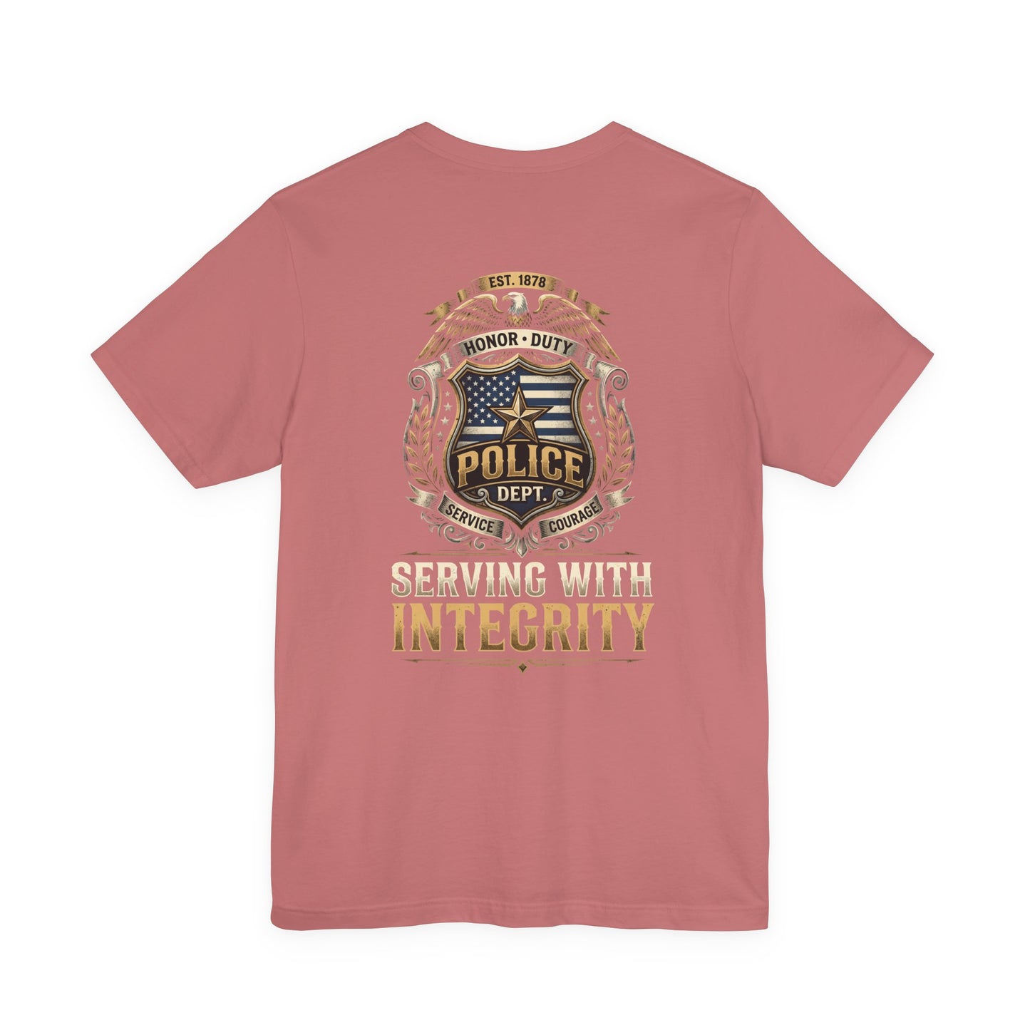 Police Badge 'Serving With Integrity' T-Shirt