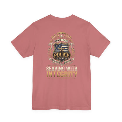 Police Badge 'Serving With Integrity' T-Shirt