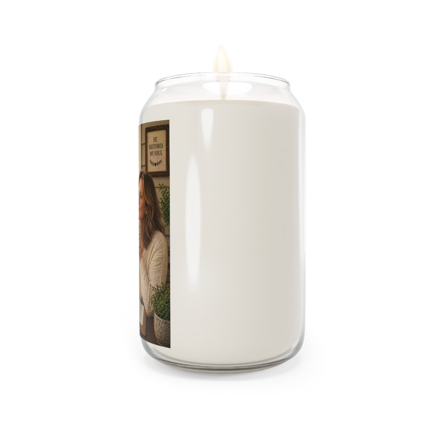 Inspirational Psalm Candle — “The Lord Is My Shepherd; I Shall Not Want” Soy Candle (13.75 oz)