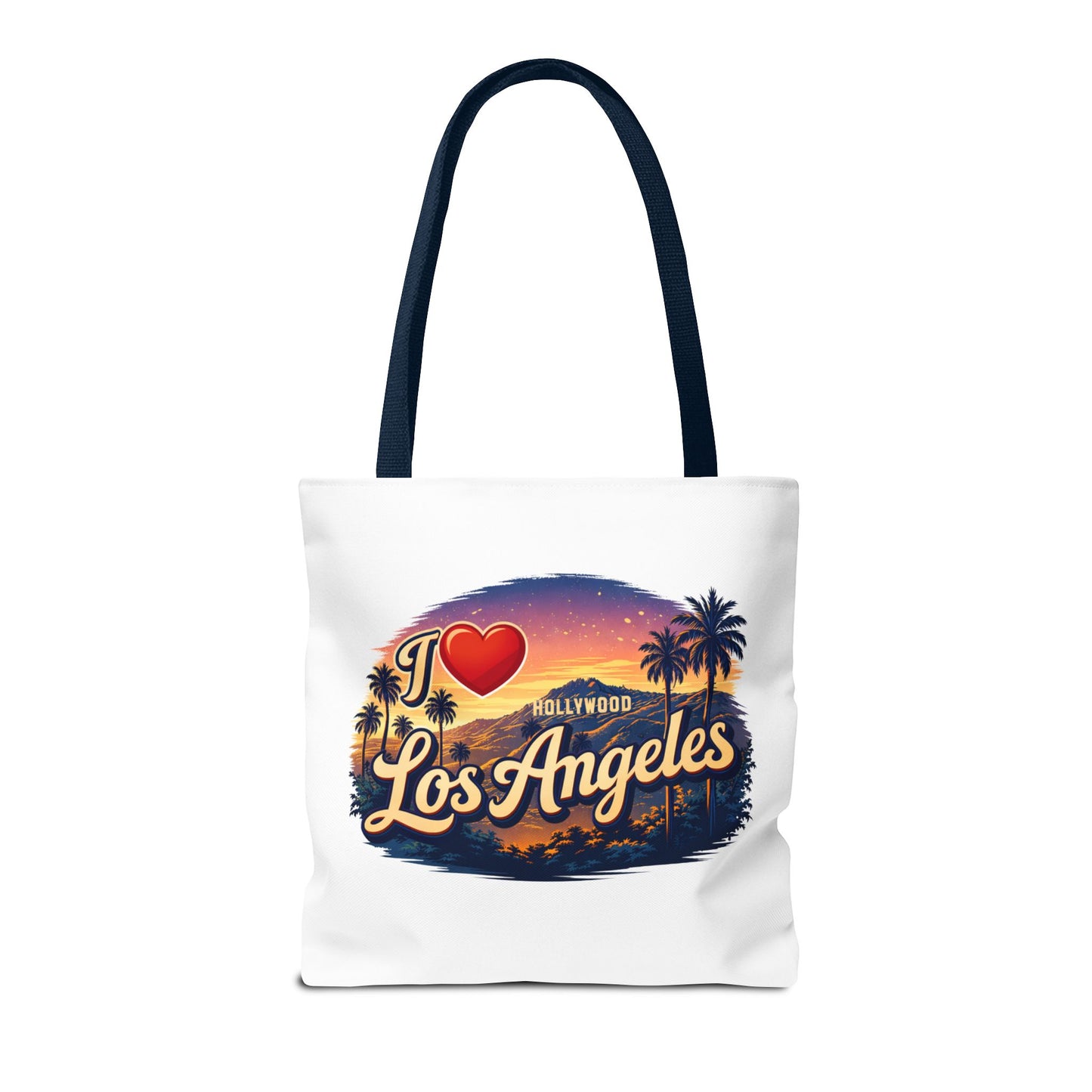 I  Los Angeles Tote Bag – Retro Sunset Hollywood Palm Tree Beach Souvenir