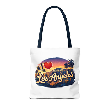 I  Los Angeles Tote Bag – Retro Sunset Hollywood Palm Tree Beach Souvenir