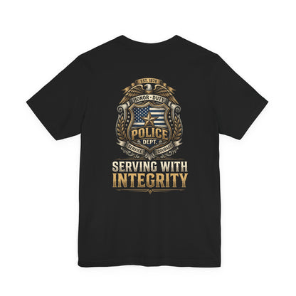 Police Badge 'Serving With Integrity' T-Shirt
