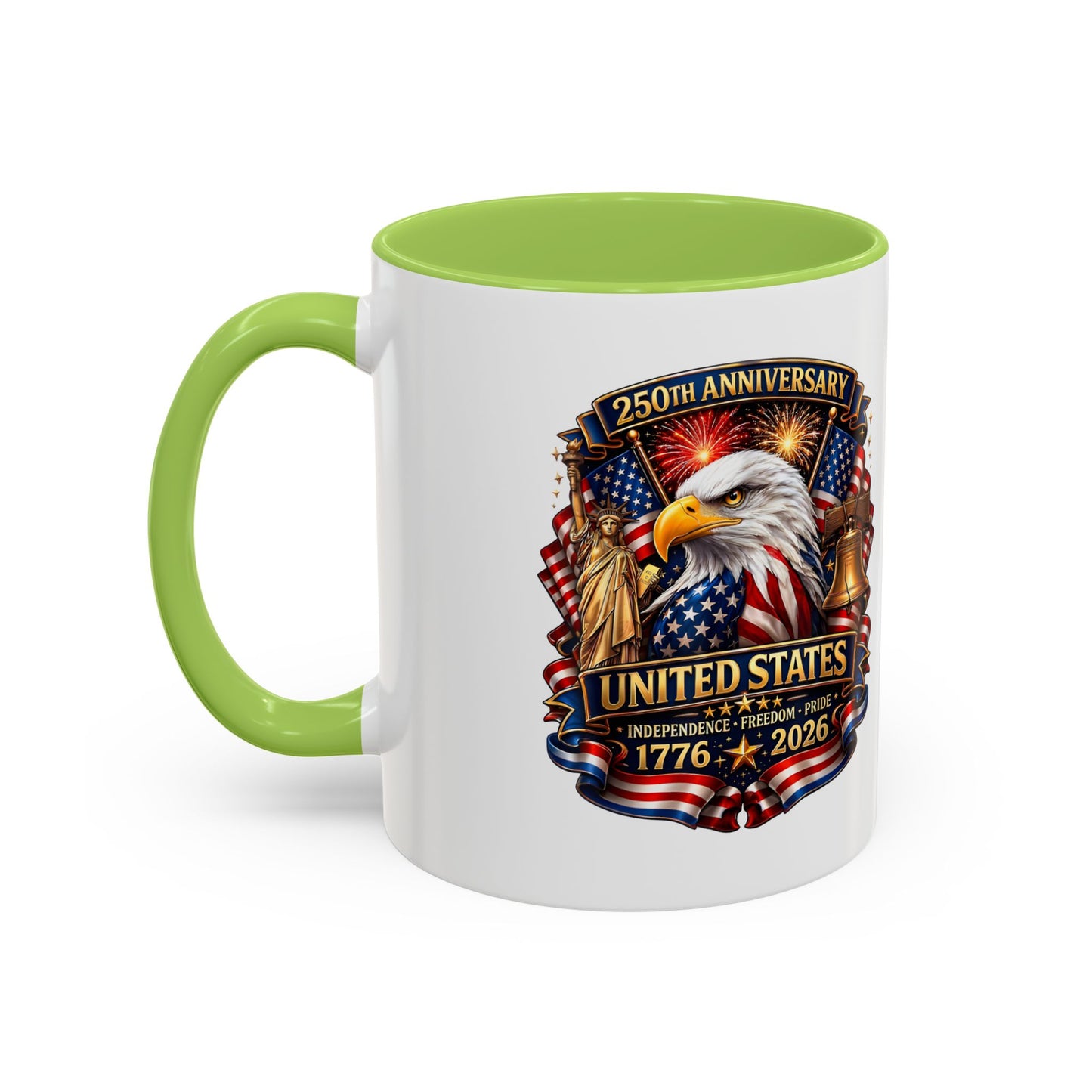 250th Anniversary United States Eagle Coffee Mug – Patriotic 1776–2026 Accent Mug