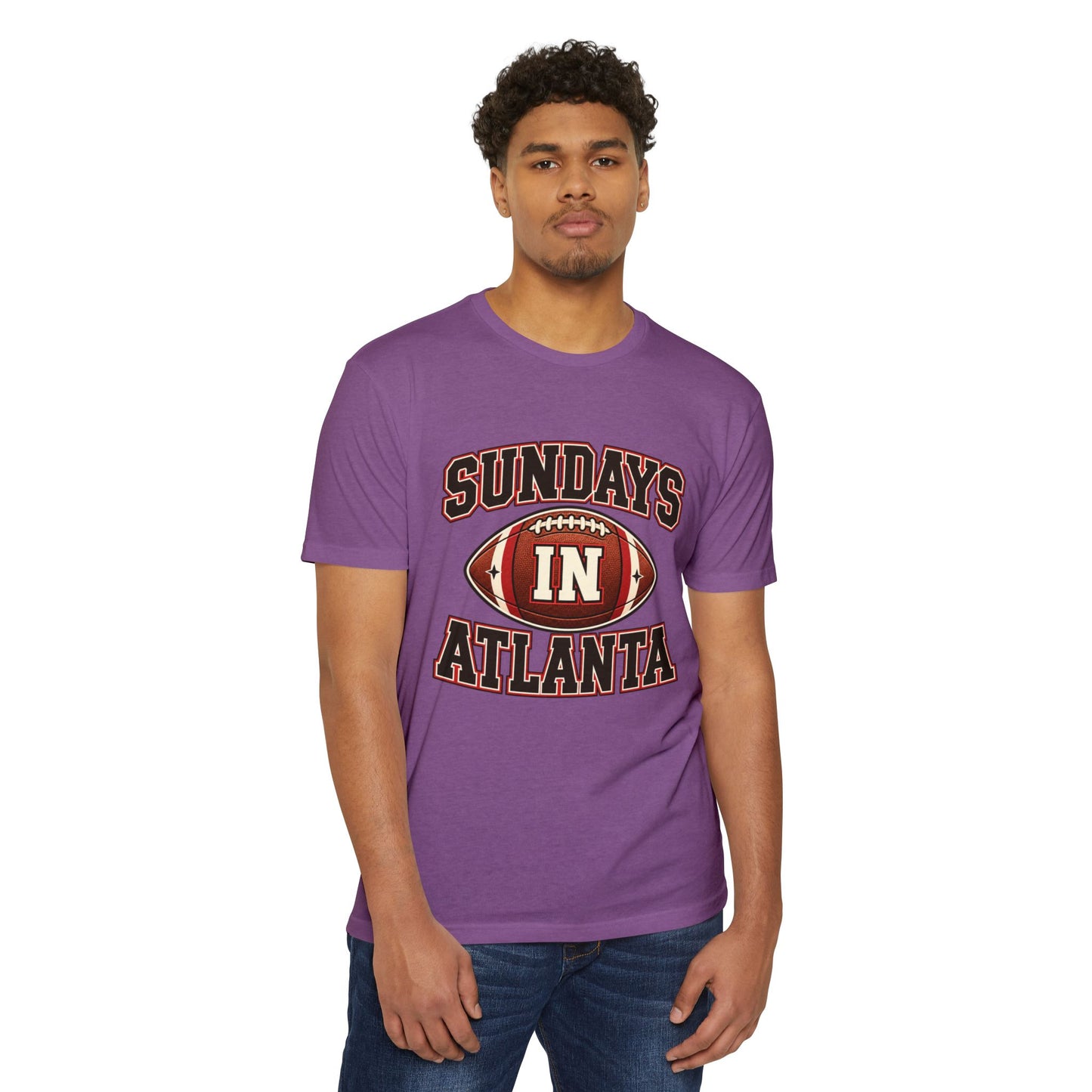 Sundays in Atlanta Football T-Shirt