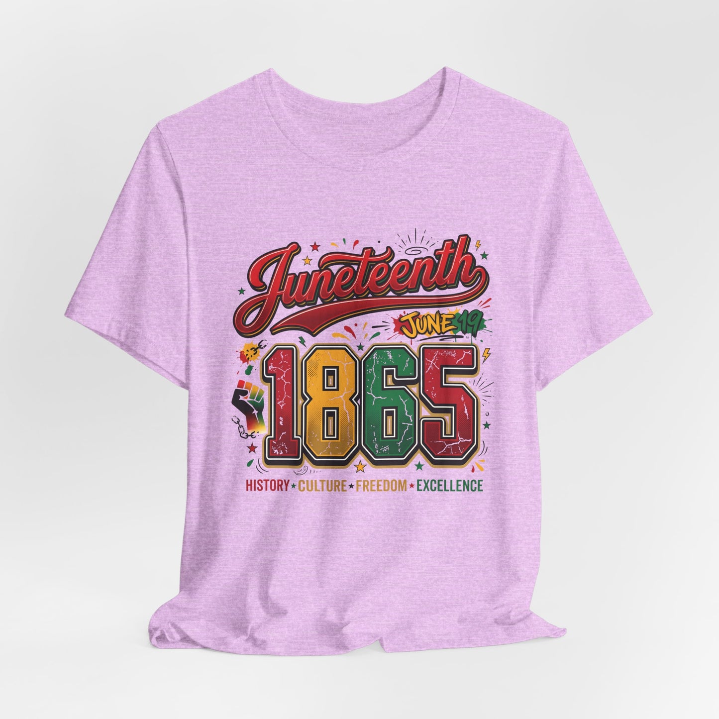 Juneteenth 1865 Celebration Tee — History • Culture • Freedom Graphic T-Shirt