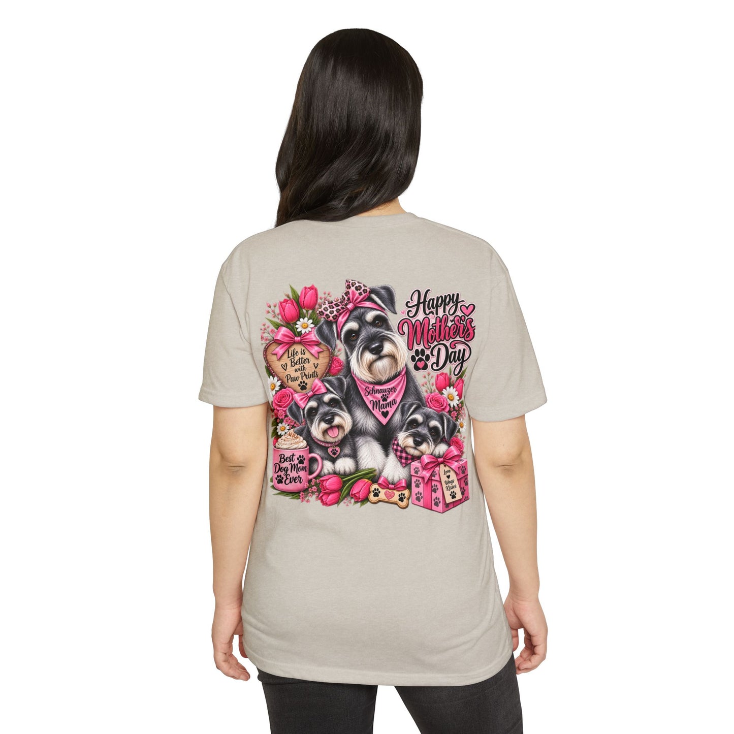 Mother's Day Schnauzer T-Shirt — Happy Mother's Day Dog Mom Tee