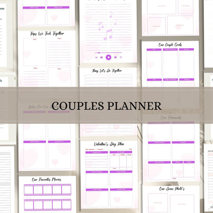 Couple Planner Printable | Relationship Goals, Communication & Life Organizer
