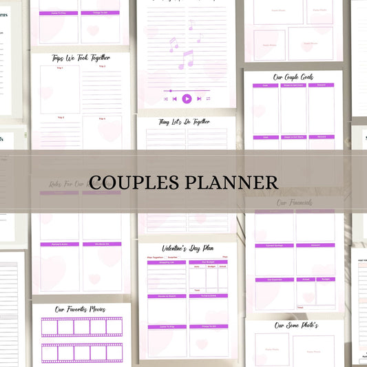 Couple Planner Printable | Relationship Goals, Communication & Life Organizer