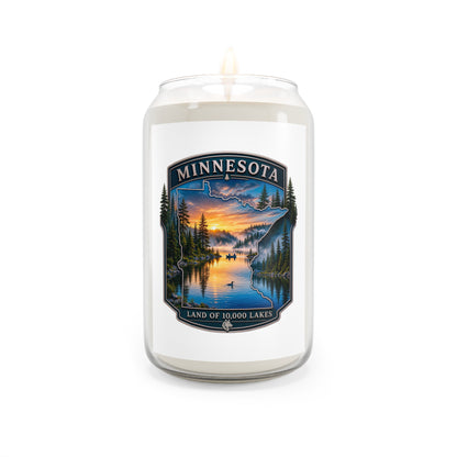 Minnesota Lake Sunset Soy Candle — 'Land of 10,000 Lakes' 13.75oz