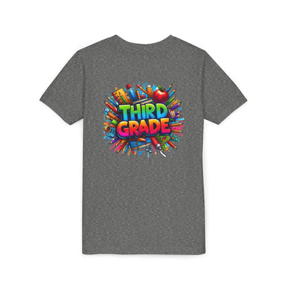 Third Grade Kids' T-Shirt – Colorful School Supplies Back-to-School Tee