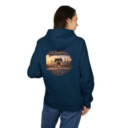 Pennsylvania Keystone State Hoodie — Liberty Bell Skyline Graphic