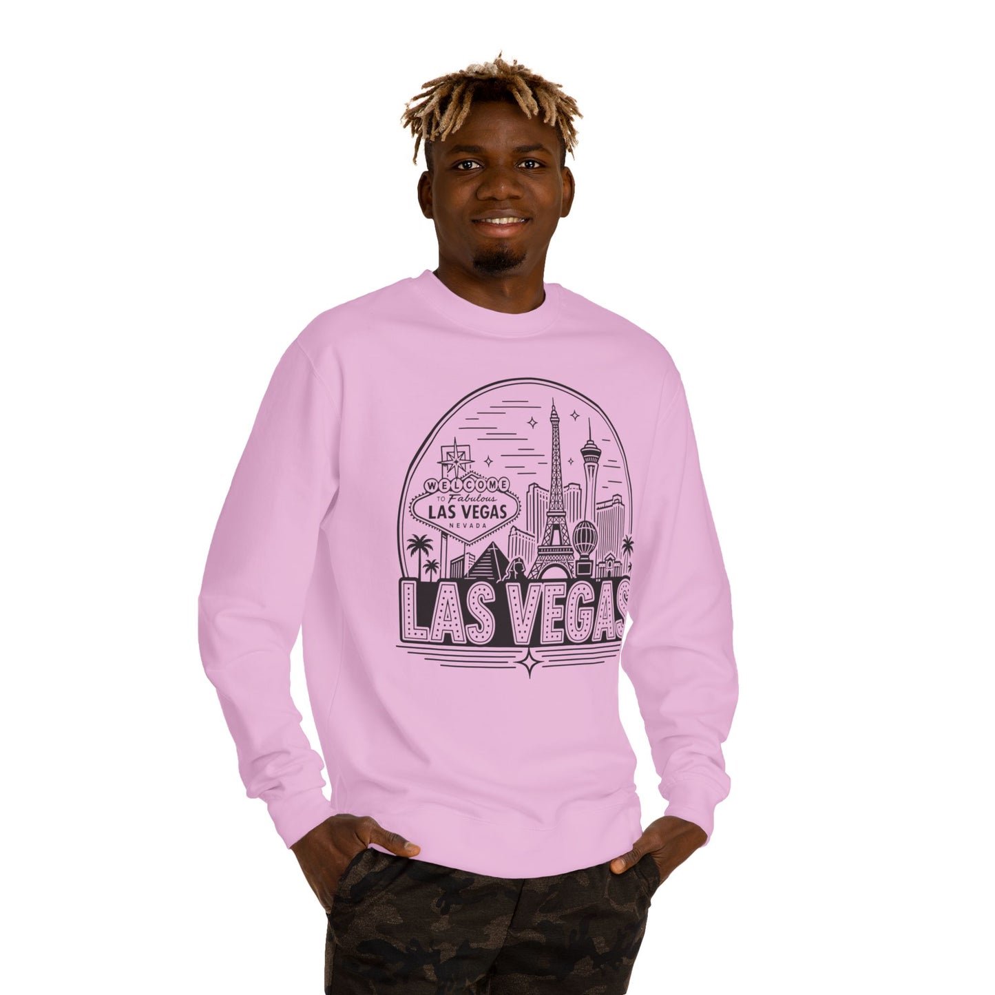 Las Vegas Skyline Sweatshirt — Vintage Casino Travel Crewneck