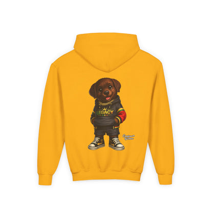 Youth Hoodie — 'Legacy' Streetwear Puppy Graphic Sweatshirt