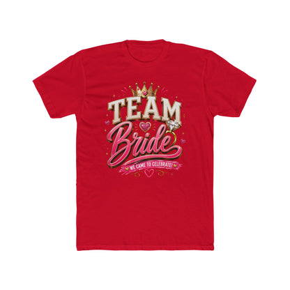Team Bride T‑Shirt — Bachelorette Party Tee with Crown & Hearts