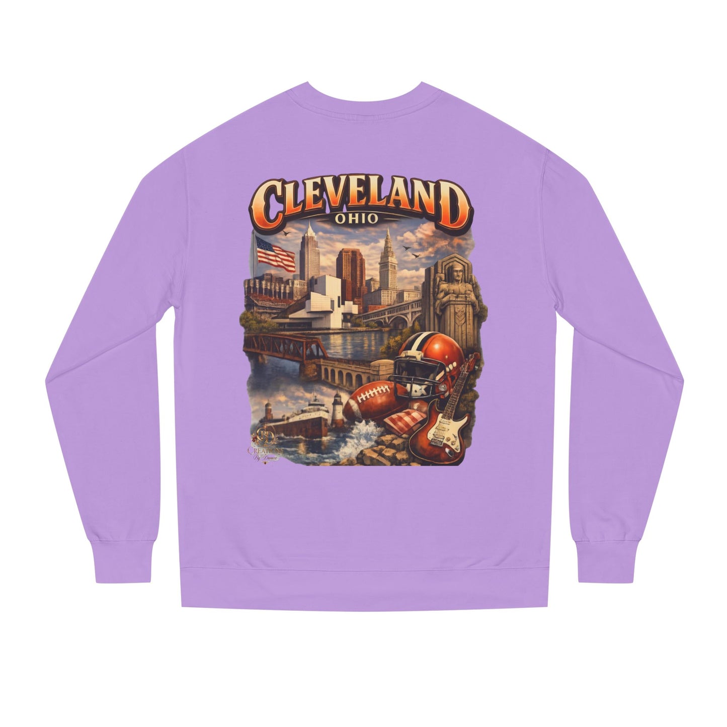Cleveland Retro Cityscape Sweatshirt — Ohio Pride Football & Rock Design