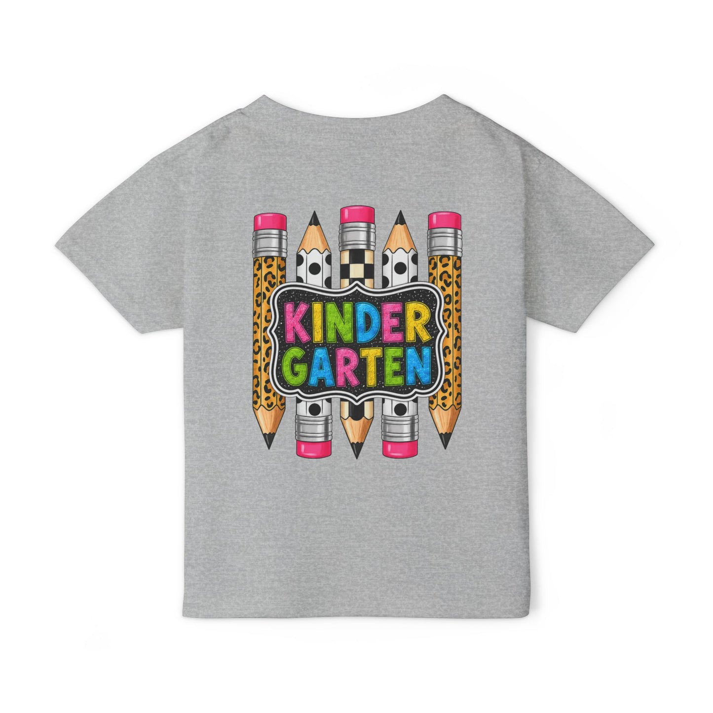 Kindergarten Pencils Toddler T-Shirt — Colorful Back-to-School Tee
