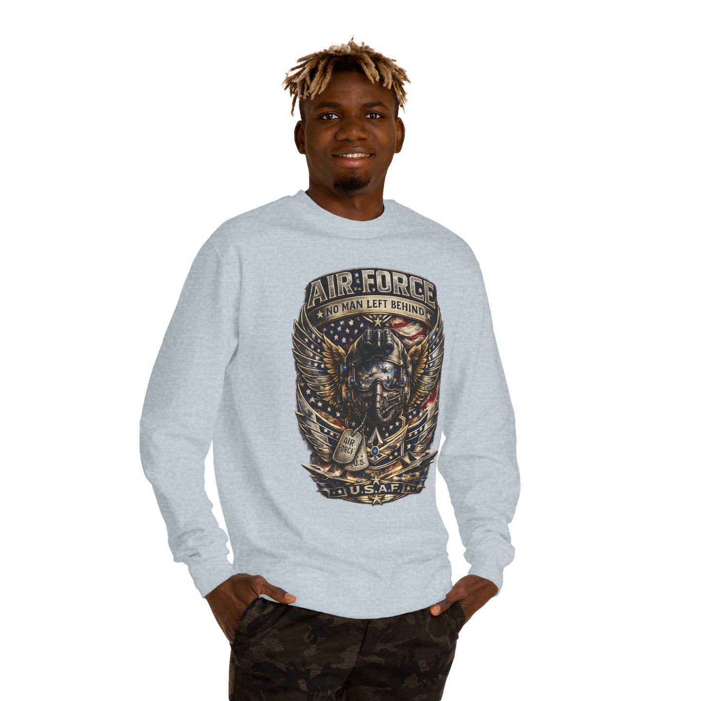Air Force 'No Man Left Behind' Crewneck Sweatshirt