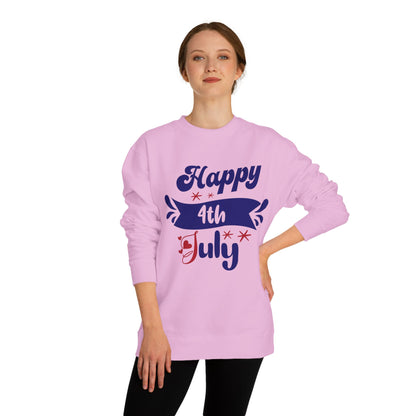 Happy 4th of July Sweatshirt — Patriotic Independence Day Crewneck