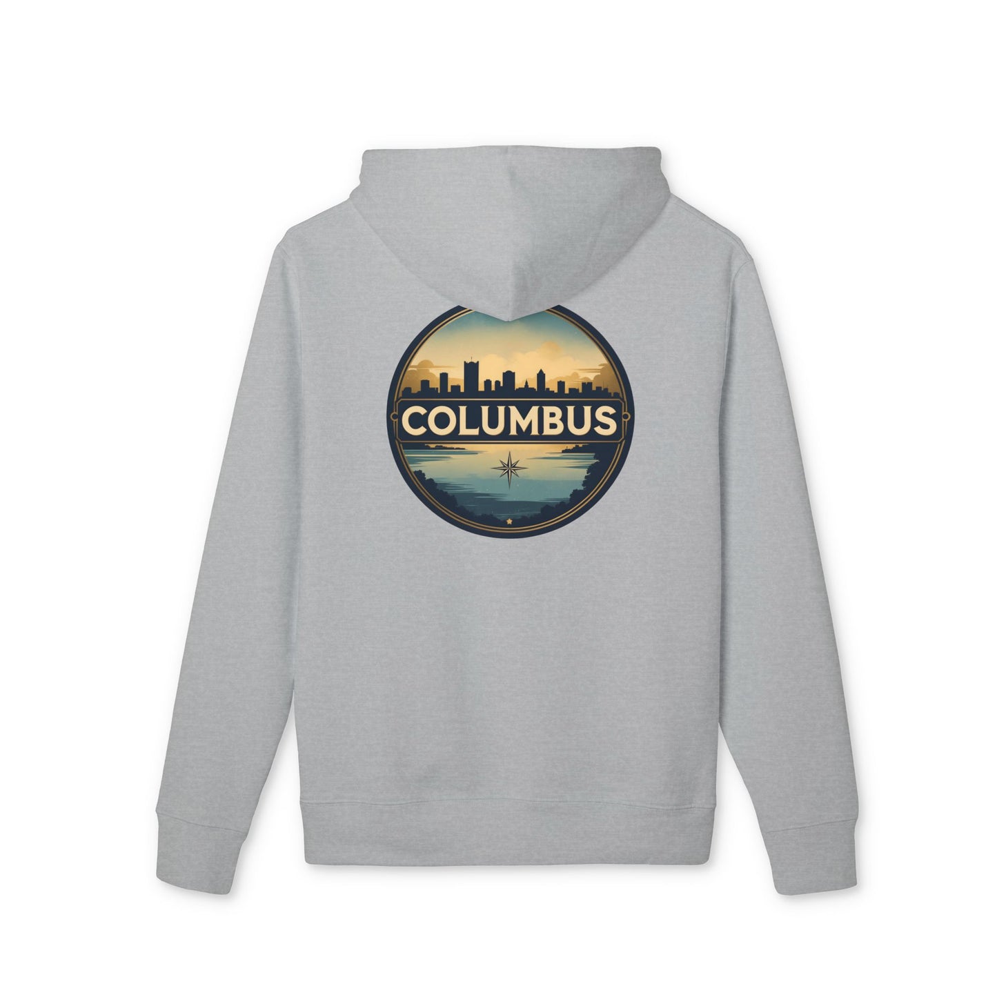 Columbus Skyline Hoodie — Retro Cityscape Sweatshirt