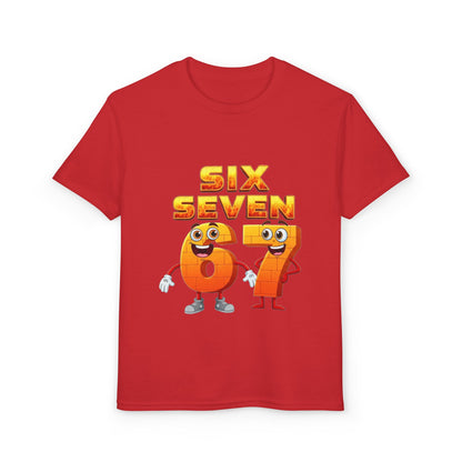 Six Seven 67 Kids T-Shirt – Cute Cartoon Number Shirt for Boys & Girls