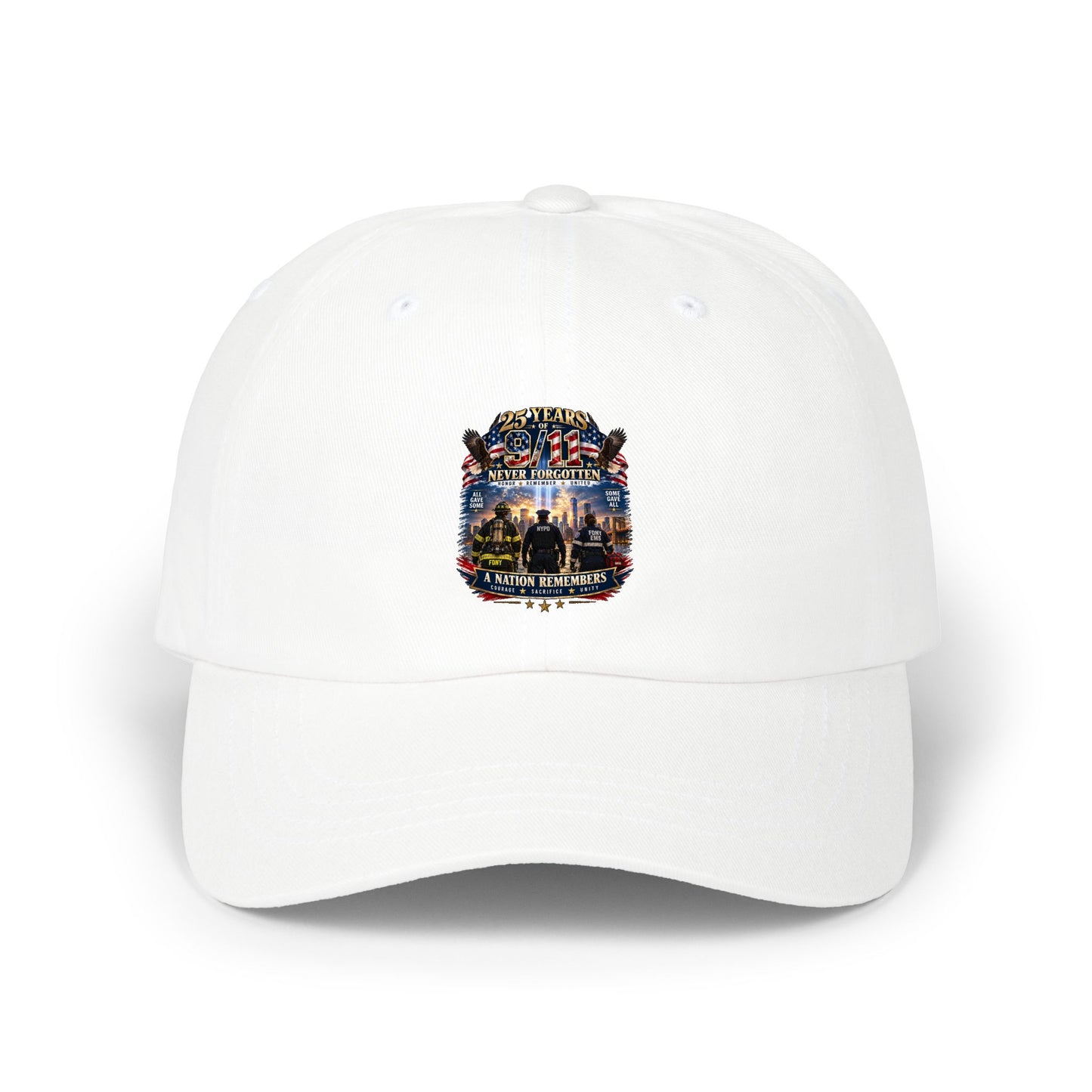 Dad Cap with Patriotic Vintage Military Emblem — Classic American Tribute Hat