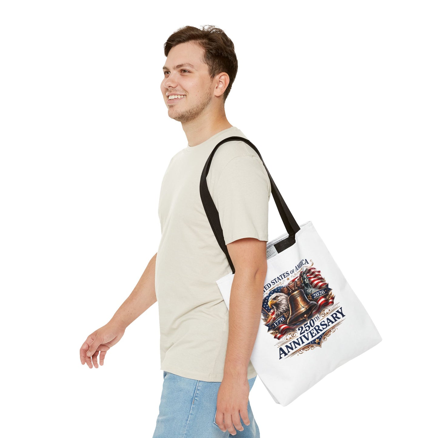 Anniversary Tote Bag — "United States of America 250th Anniversary" Liberty Bell Design