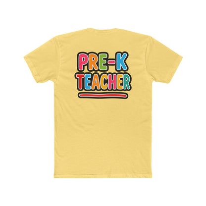 Pre-K Teacher T-Shirt — Colorful Retro Kids Classroom Tee