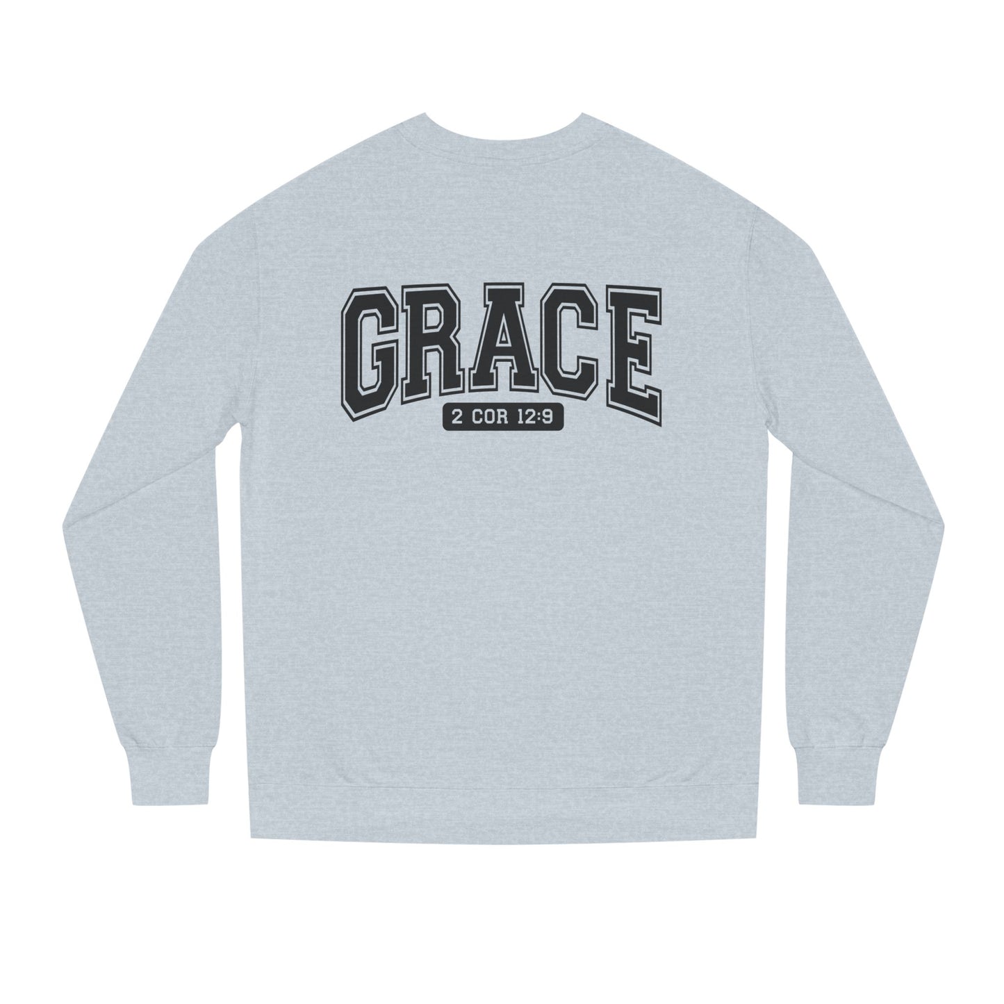 Grace Crewneck Sweatshirt – 'GRACE' 2 Cor 12:9 Christian Pullover