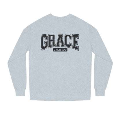 Grace Crewneck Sweatshirt – 'GRACE' 2 Cor 12:9 Christian Pullover