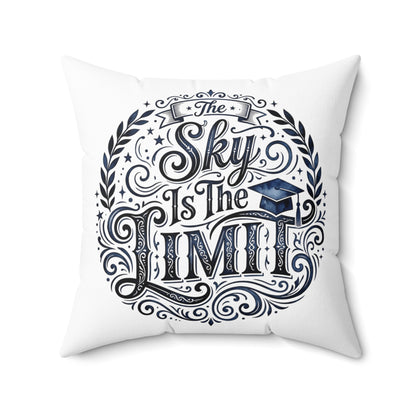 “The Sky Is The Limit” Graduation Throw Pillow — Inspirational College Grad Gift