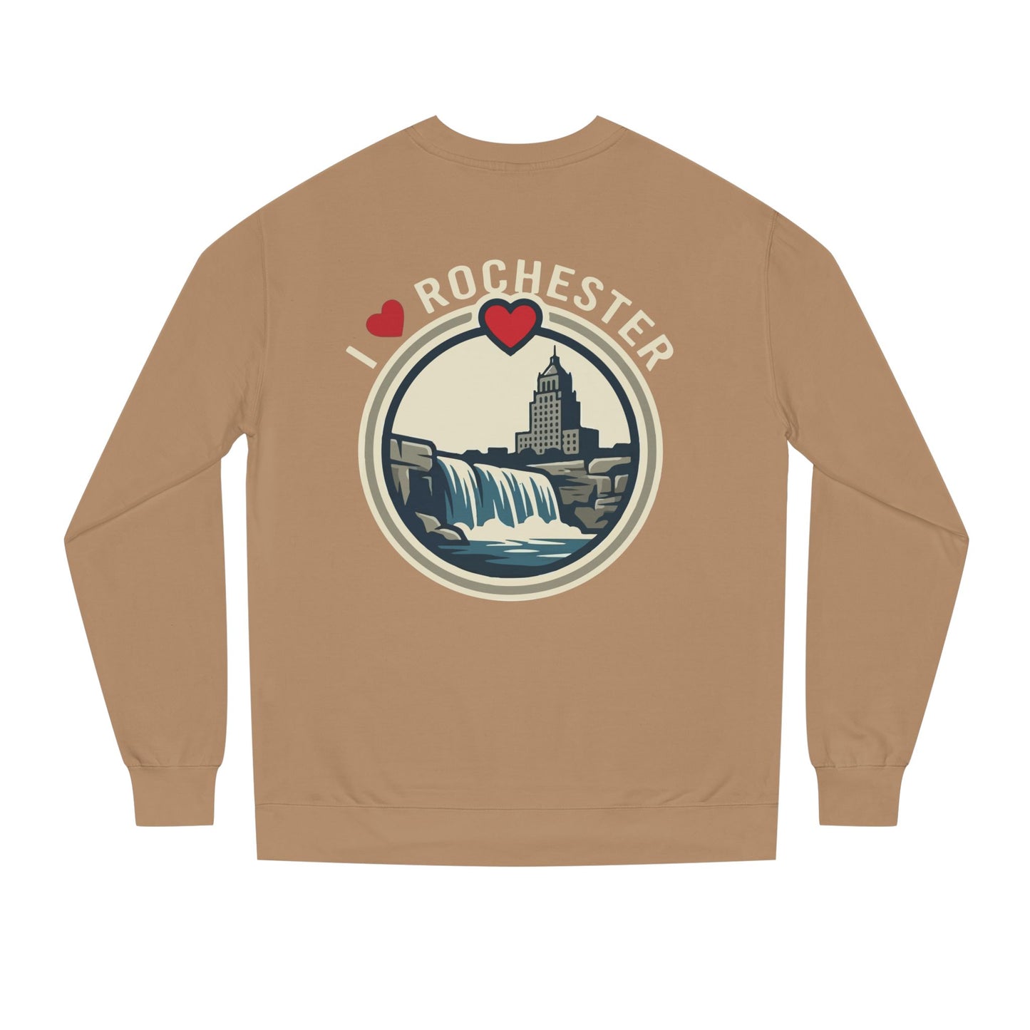 Rochester Waterfall Crewneck Sweatshirt – I  Rochester City Skyline Pullover
