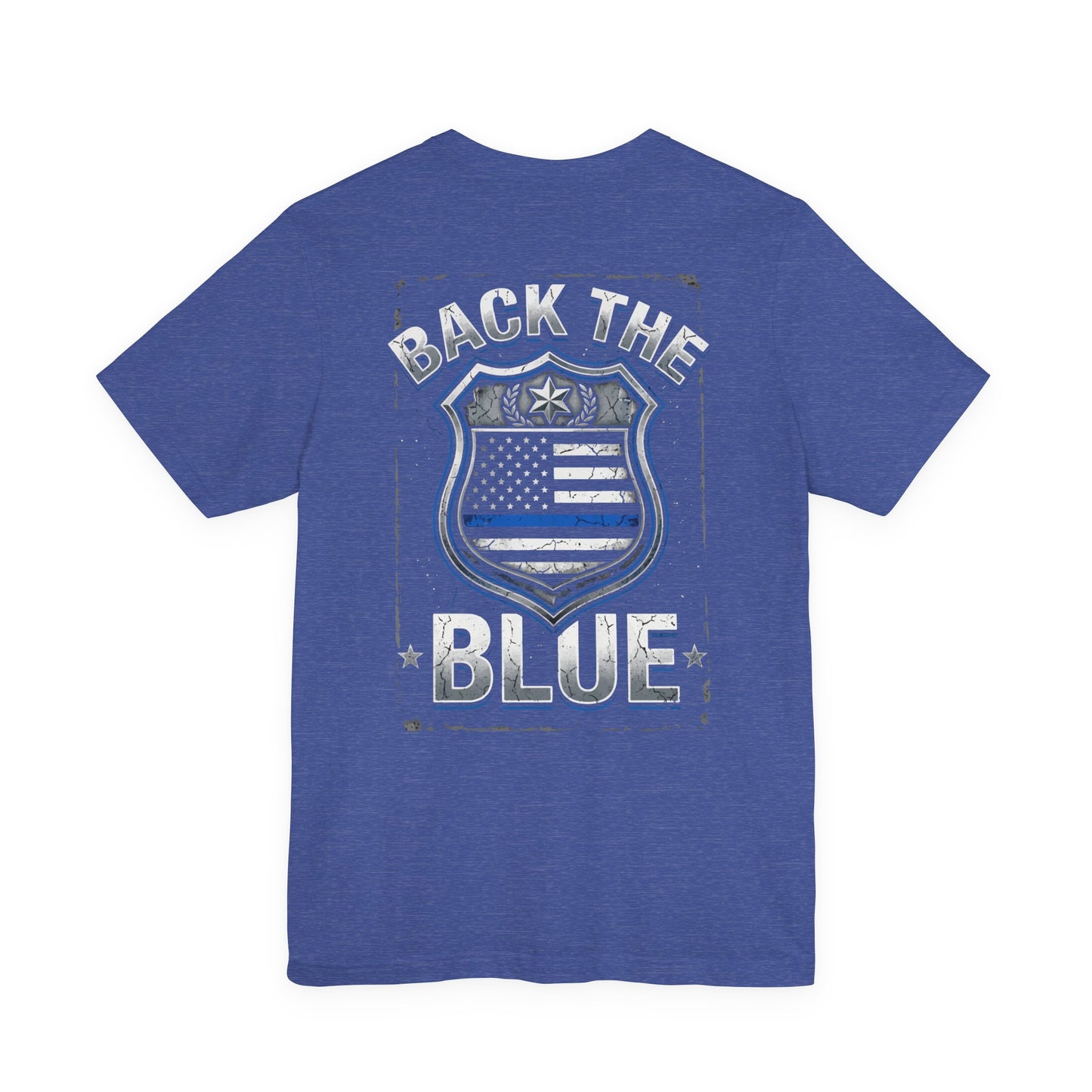 Back The Blue T-Shirt — Police Support Badge Tee