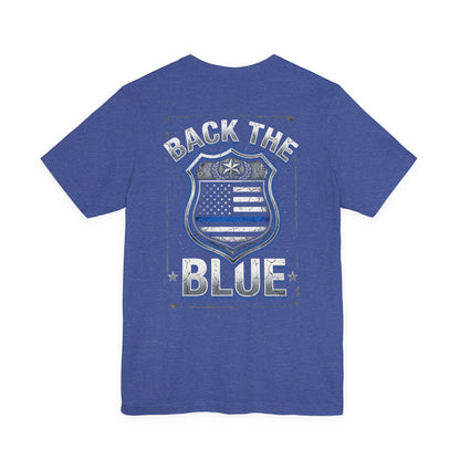 Back The Blue T-Shirt — Police Support Badge Tee