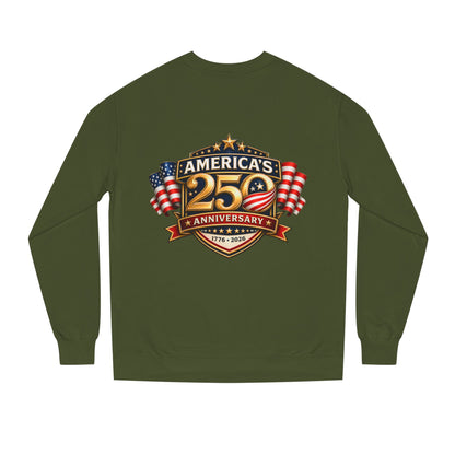 America's 25th Anniversary Sweatshirt — Patriotic USA Flag Crewneck (1776–2026)