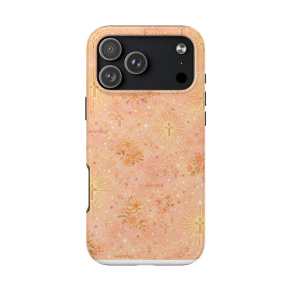 Blessed in Grace Phone Case | Christian floral iPhone Case